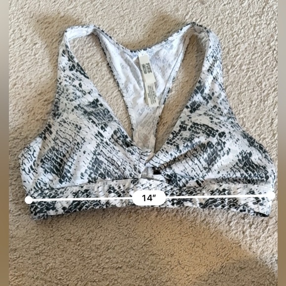Victoria's Secret PINK Ultimate Lightly‎ Lined Snakeskin Sports Bra Size Large - Picture 5 of 7